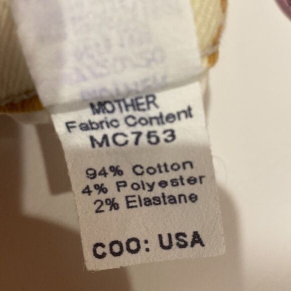 MOTHER The Hustler Frayed Hem Leopard Print Jeans NWOT - Picture 10 of 11